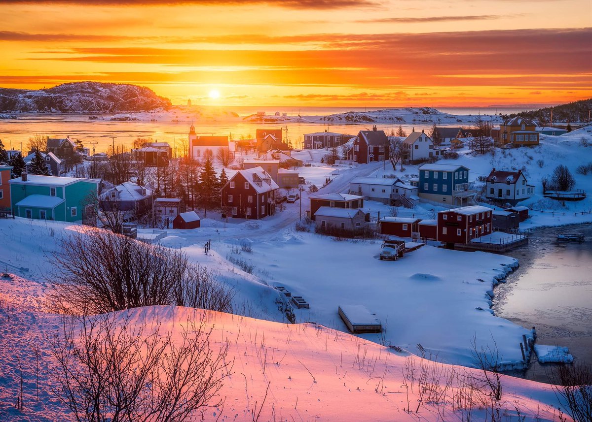 A colourful winter sunrise at Trinity Newfoundland.

#newfoundland #newfoundlandandlabrador