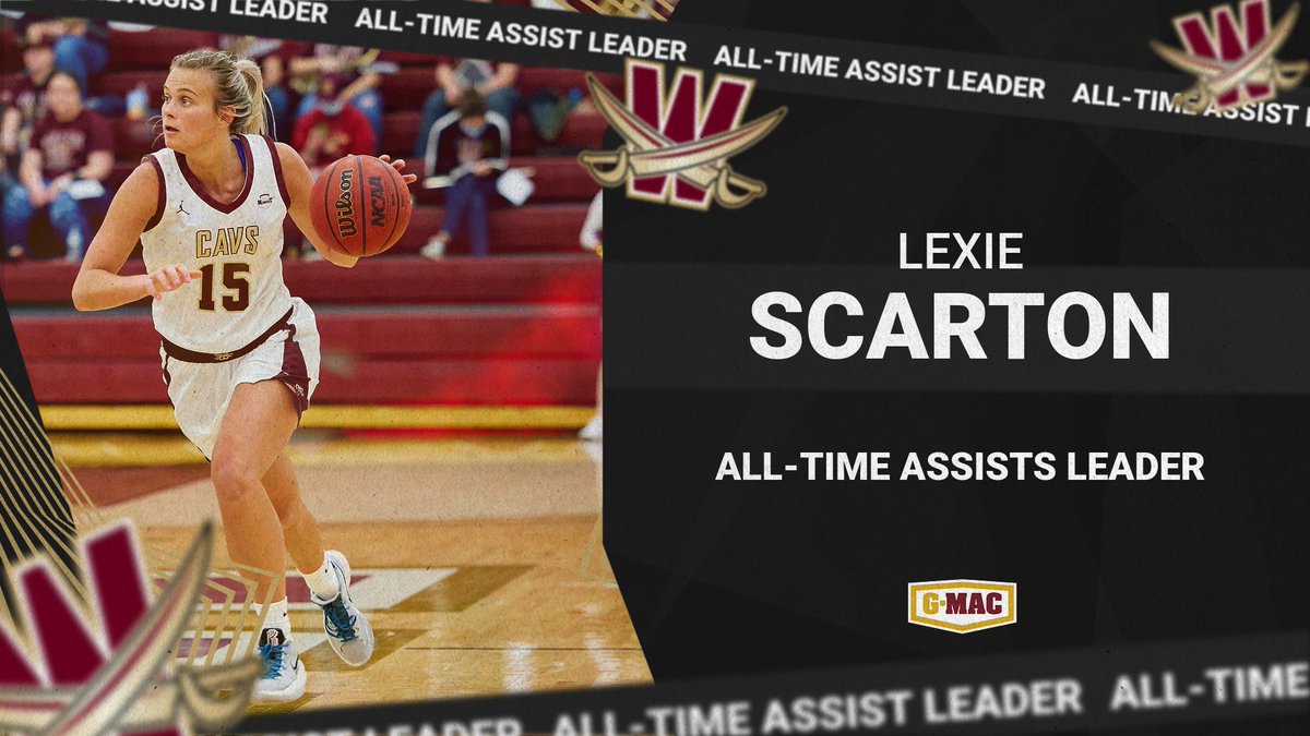 WBB | Congratulations to Lexie Scarton for becoming the All-Time Leader in Assists for the Cavaliers.  Scarton secured the top spot yesterday at Lake Erie after tallying 13 total assists.  She currently has 510 assists and counting! Congrats, Lexie!!!!!