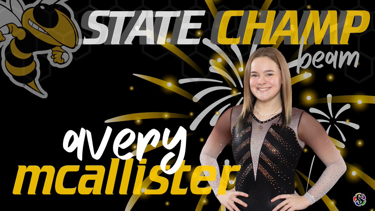 PerhamHigh's tweet photo. .....AND.... Avery McAllister is the STATE BEAM CHAMPION for 2023!  Avery also brings home 5th Place in the Vault!  Way to go, Avery! https://t.co/2iXHX8po8P