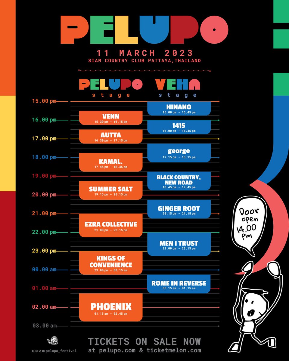 In less than 2 weeks, Italian electronic act ( <a href="/RomeReverse/">Rome in Reverse</a>  ) will perform at Pelupo festival - Thailand. Expect an epic performance and without a doubt a great warm up for the audience going to watch Phoenix just after !!

#pelupofestival2023 #musicfestival #Thailand