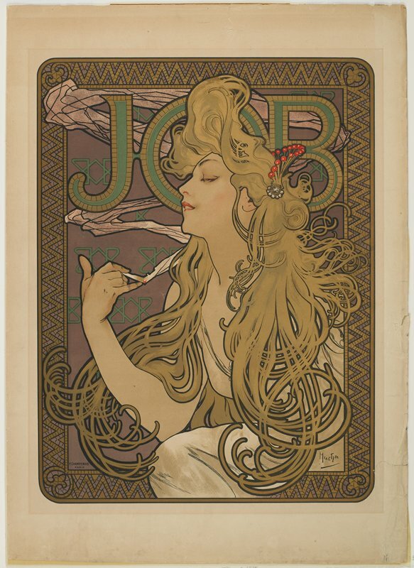 Alphonse Mucha, Job, 1896 #minneapolisinstituteofart #artsmia collections.artsmia.org/art/7805/