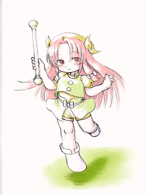 #東方版もうひとつの深夜の真剣お絵描き60分一本勝負 オレンジちゃん 