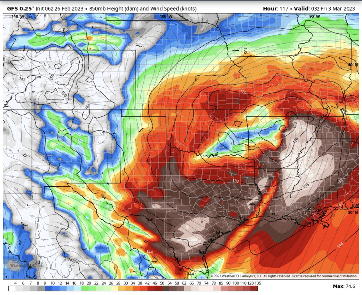 WillWise_WX's tweet photo. Very potent setup on Thursday across the South 👀 https://t.co/jKUgwg5x3q