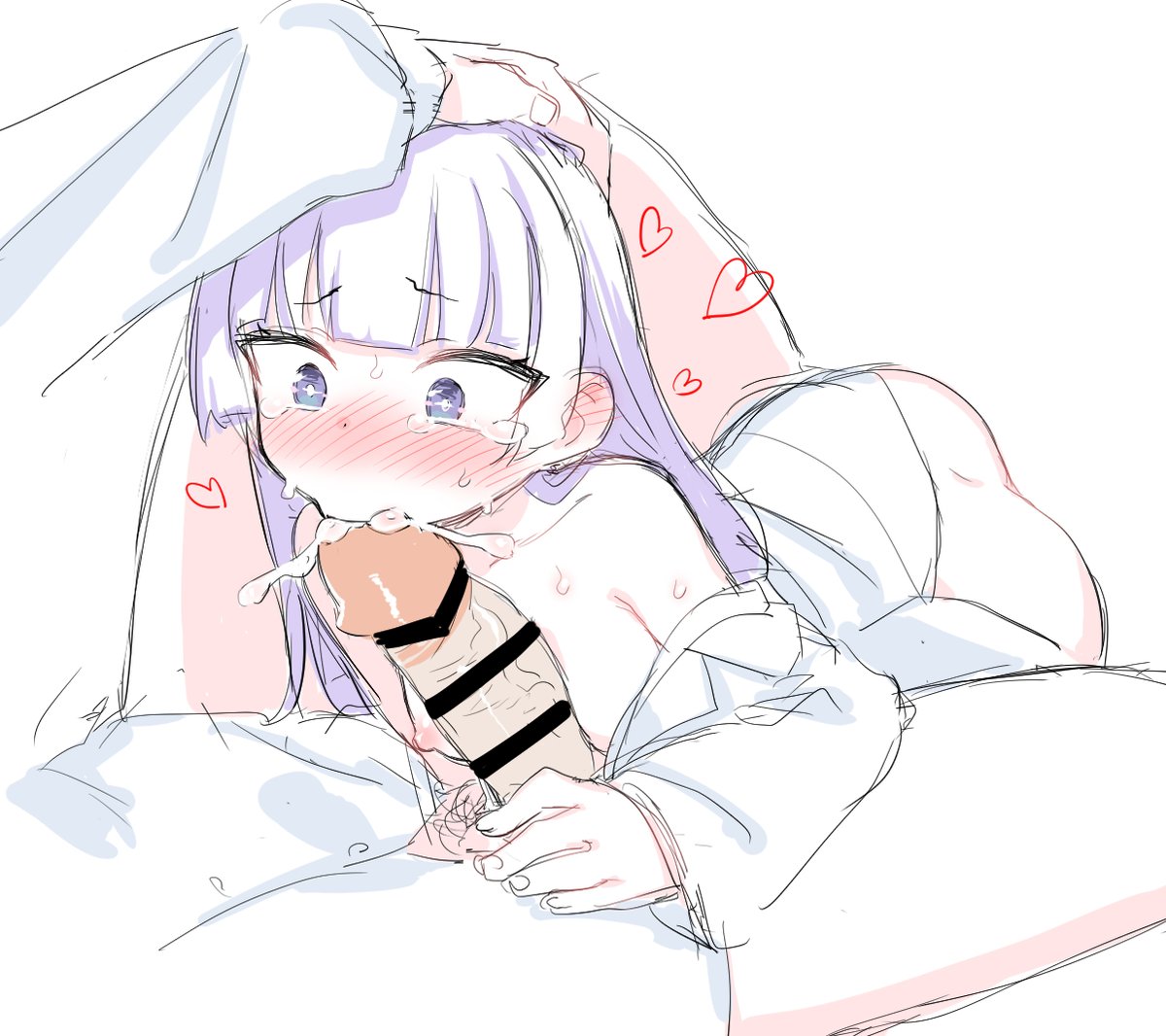 【えっちな絵なので注意】
小さなお胸でズリズリをお願いしたら
こんな胸で興奮するなんてキミは変態だなとシュネー先生が言ってきたので

そのかわいいお口に沢山思いを流し込んだところ
どうやら理解したようでそのまま射撃訓練を始めることにしましたとさ 