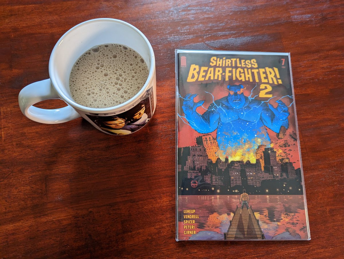 2-26-2023 #CoffeeAndComics SHIRTLESS BEAR FIGHTER 2 #7 (2-15-2023) The silliest concept in comics and yet IT WORKS...!!!! Loved this 2nd series and hope we get a 3rd in the future. #waronbearror #comics #comicbooks #shirtlessbearfighter <a href="/ImageComics/">Image Comics</a>
