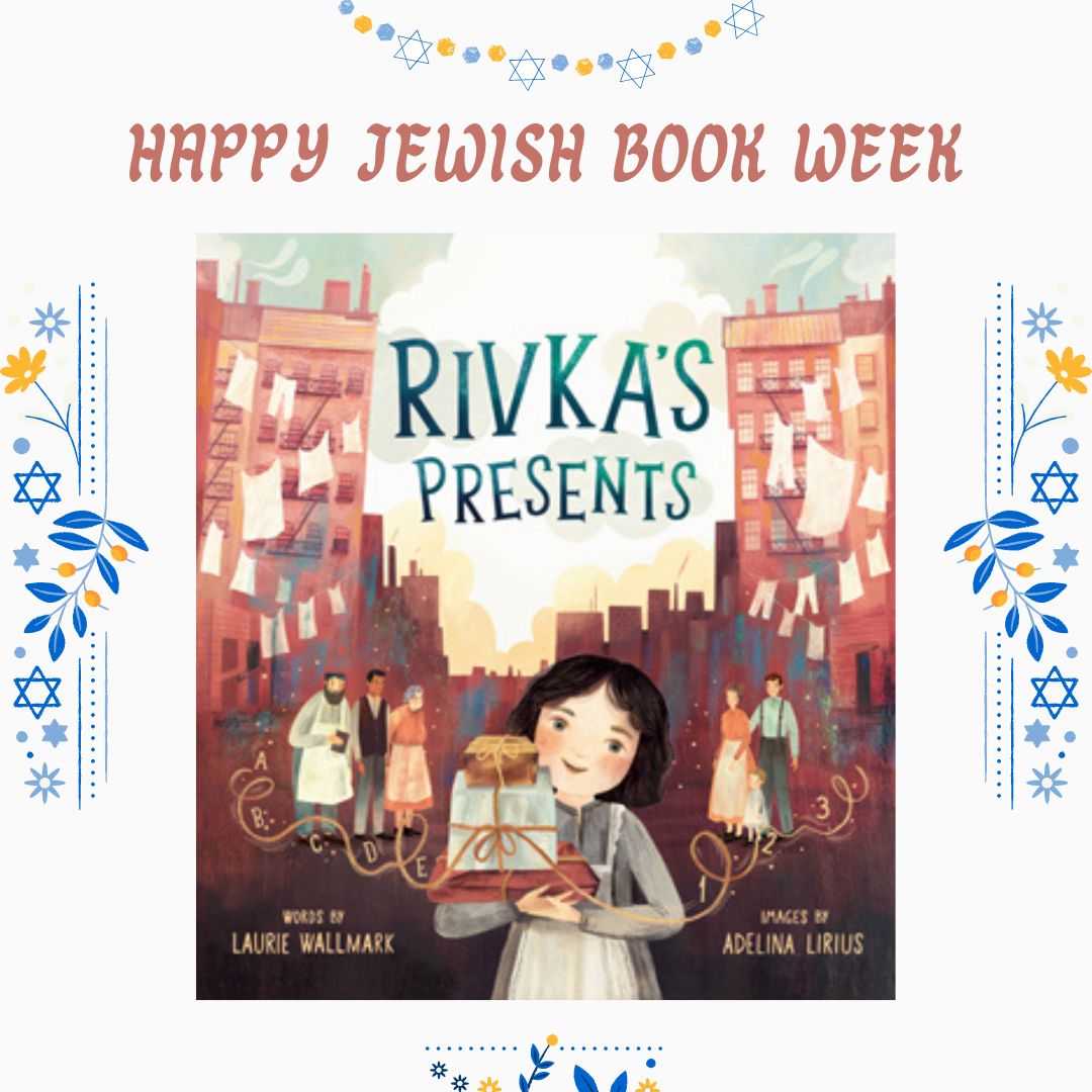 #jewishbookweek is February 26-March 6. Celebrate by sharing #jewishbooks with children and preorder RIVKA'S PRESENTS today. bookshop.org/p/books/rivka-… @lizaroyceagency @RHCBEducators #jewish #jewishcommunity #immigration #immigrants. #school