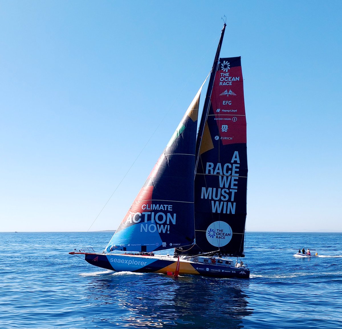 GermanyCapetown's tweet photo. Start of @theoceanrace #Leg3 today: As 🇩🇪 Consulate General, we are happy to have contributed a tiny little bit to #TeamMalizia 's smooth start. Can you guess why?
Fair winds and following seas to all participating crews! https://t.co/FjjSh2yxL6