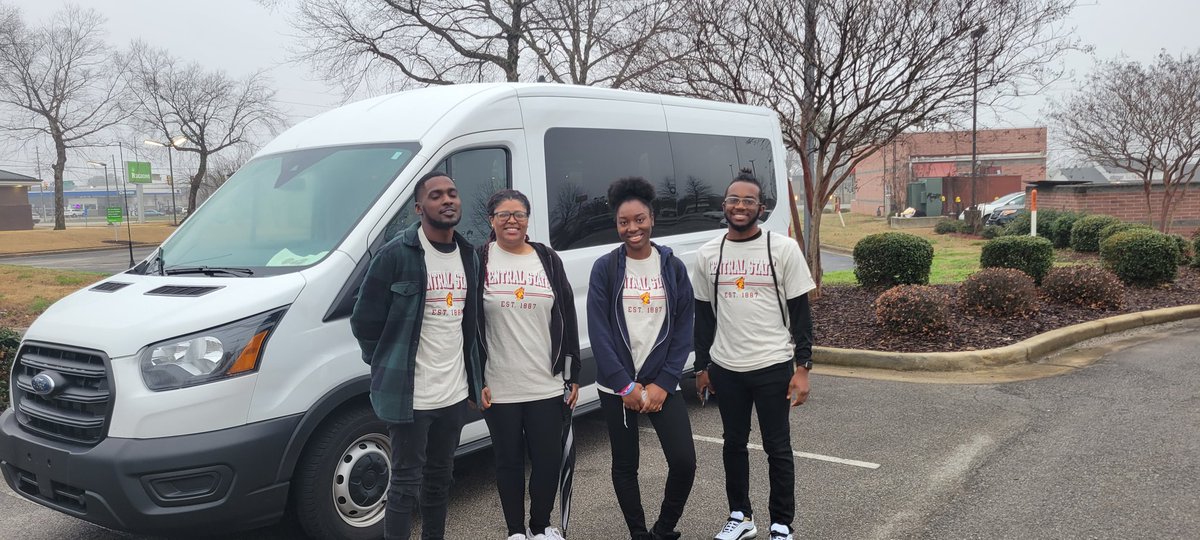 CentralHonors's tweet photo. CSU's HCASC students made it to Huntsville, Alabama safely yesterday and today the Central Elites are ready to play and have fun at Alabama A&amp;M! Let's go, CSU! #hondacampus #CentralStateUniversity #AlabamaA&amp;M #ForGodForCentralForState https://t.co/c6mxQW1416