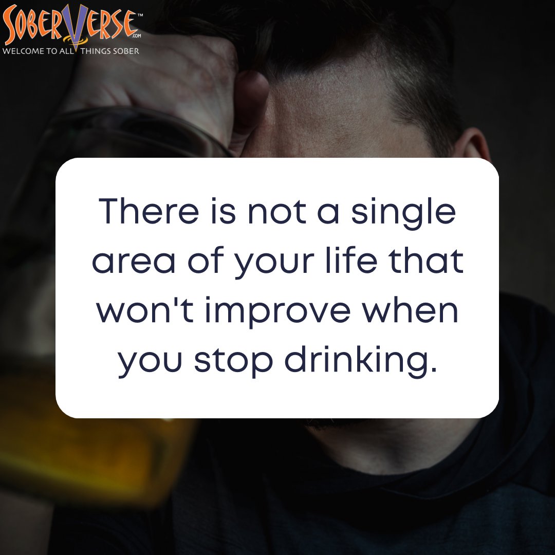 Comment below how your life improved when you stop drinking. 
.
#soberlife #depression #anxiety #sober #alcoholabuse #alcoholfree #sobriety