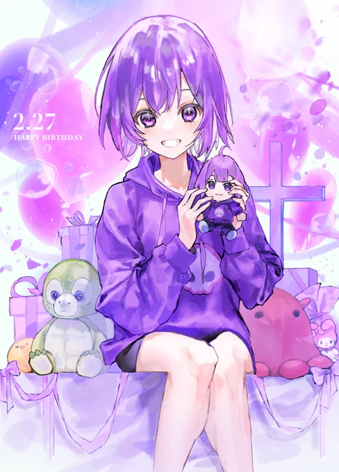 おめでとうございます#しにがみあーと#しにがみさんの誕生日会2023 
