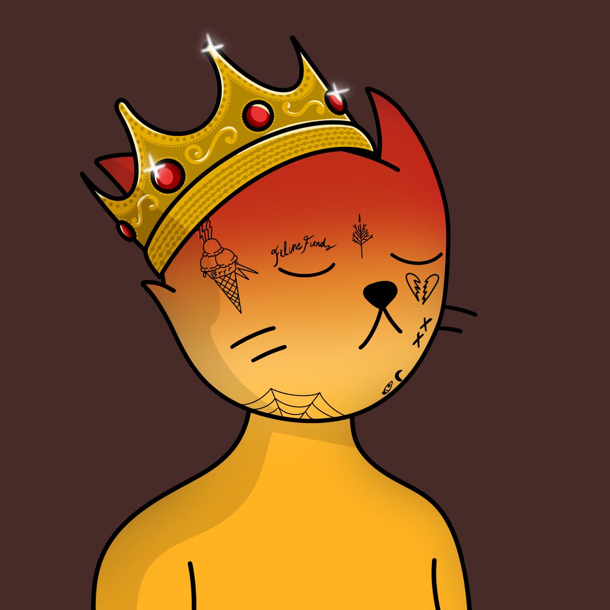 frankincrypto's tweet photo. Sent my @FelineFiendz to El Gatos Retreat for them new face tats!! Came out lookin fresh af! https://t.co/M1BfdYSN22