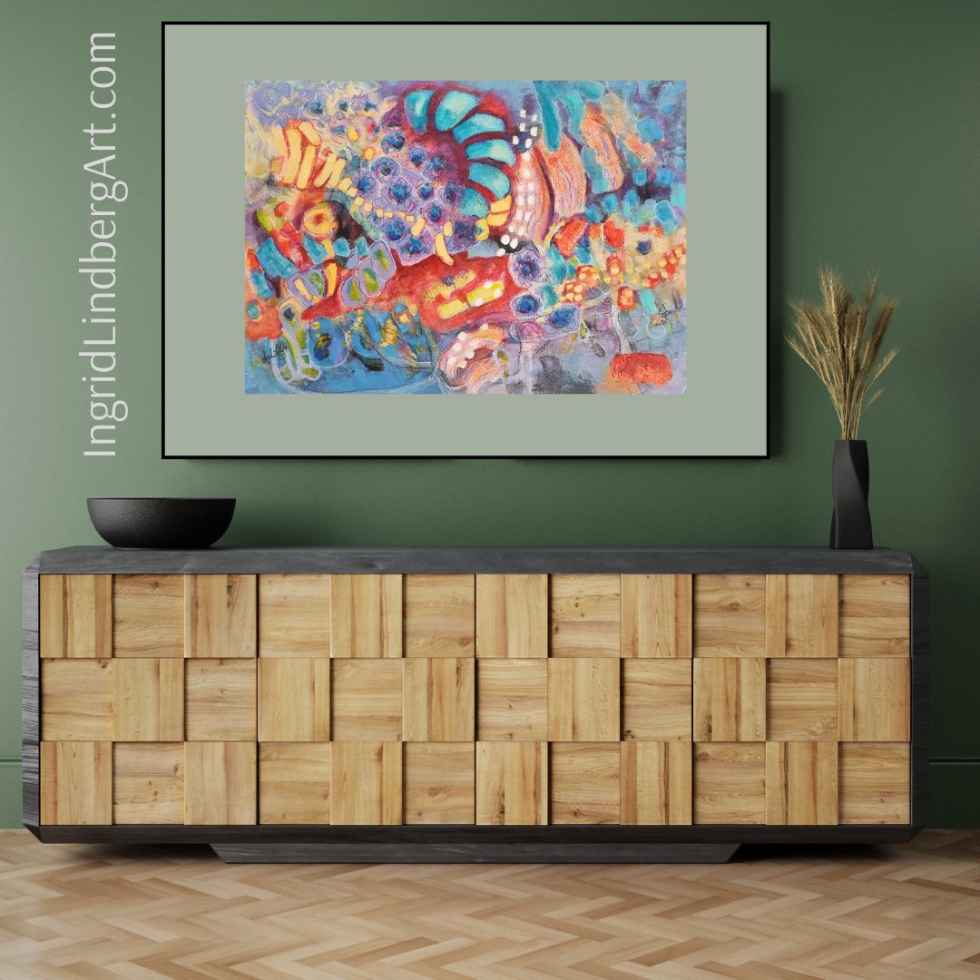 Wondering if that piece of art will fit with your decor?
My website can help with that.  IngridLindbergArt.com
#AYearForArt #asf_artists #abstractart #colorfulabstract #madebyhumanhands #acrylicabstract #acrylicpainting