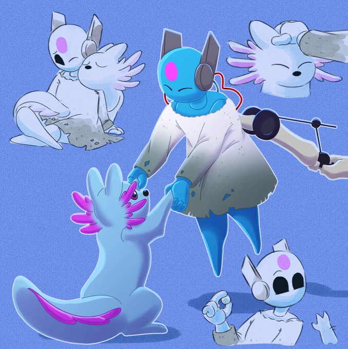 so happy moon has her own slugcat :) #Rainworld 