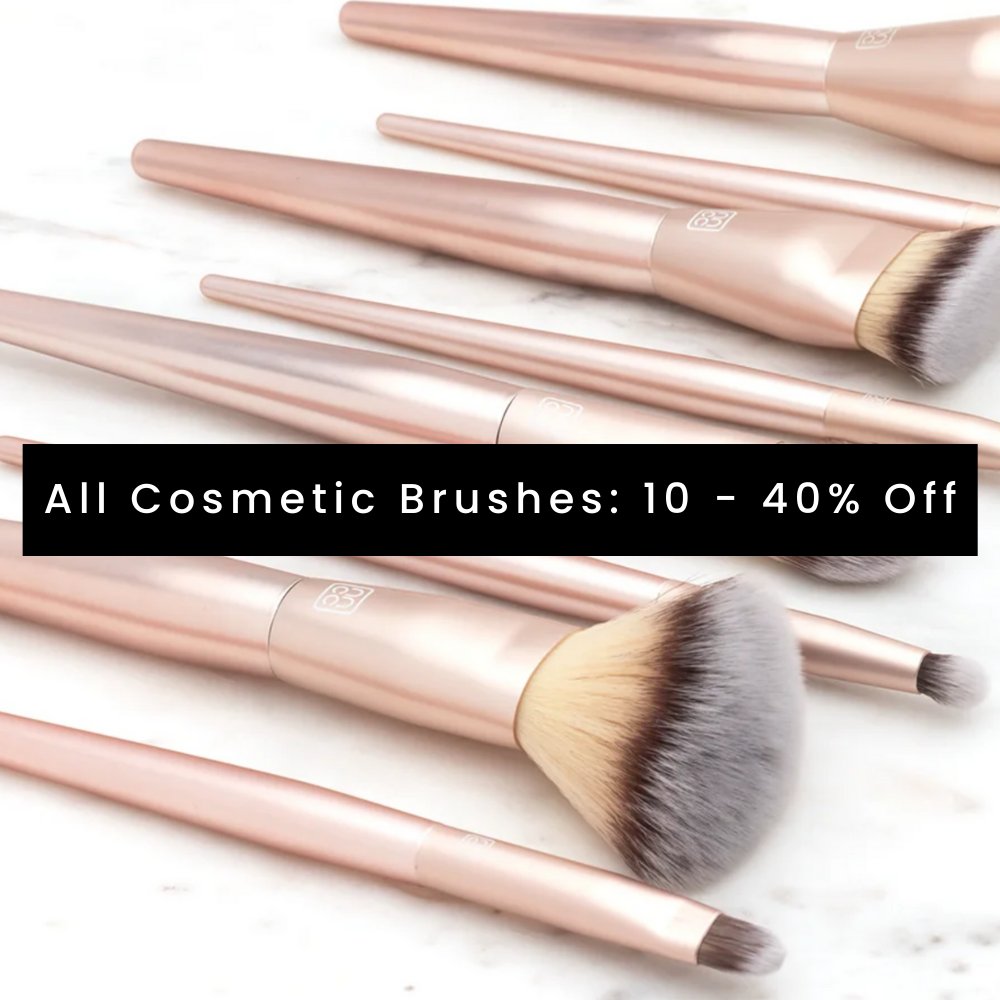 All makeup brushes are between 10% and 40% OFF! Plus 10% Off All Online Orders at nanacoco.com #makeup #cosmetics #lipstick #lipgloss #facemakeup #professionalmakeup #stylist #beauty #beautysupplies #diymakeup