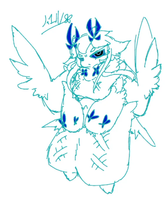えちゃしました3枚目はやすだまるさんに描いてもらったおれ! 
