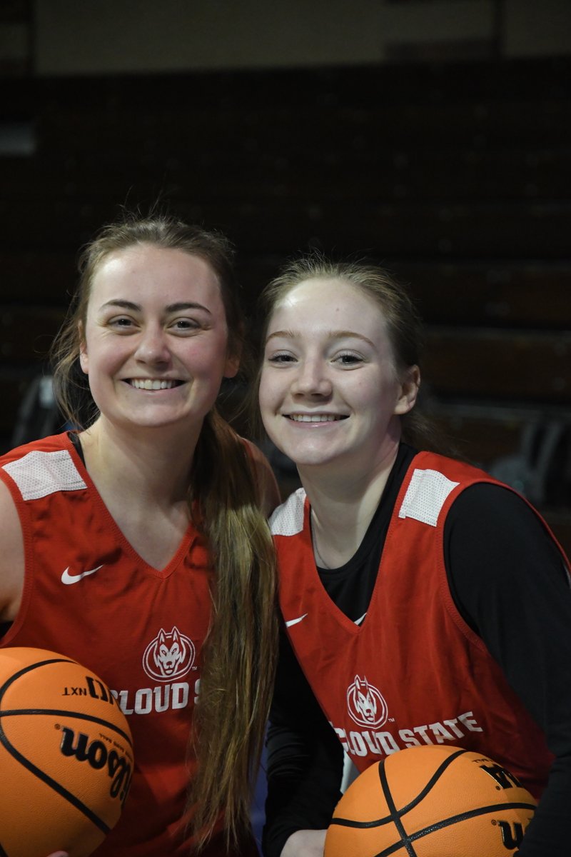 SCSUHuskies_WBB's tweet photo. Happy Huskies 😁 at morning shoot around on #NSICTourney Game Day! 

#HuskiesBasketball #Ourtime #GoHuskies https://t.co/RcngSb8iIi