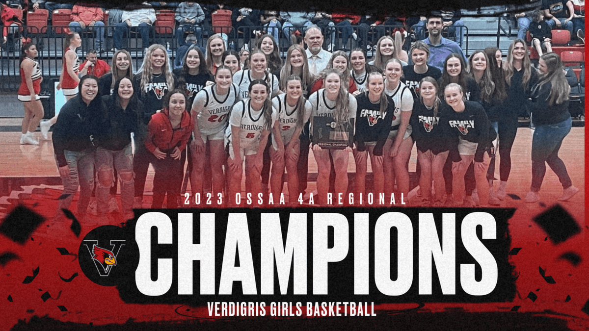 Congratulations Verdigris Girls Basketball-Regional Champions!   They defeated Stilwell Lady Indians 43-35.   Next Step Area Tournament vs 4A #2 Tuttle Lady Tigers At Henryetta Friday Night (March 3) 6:00.