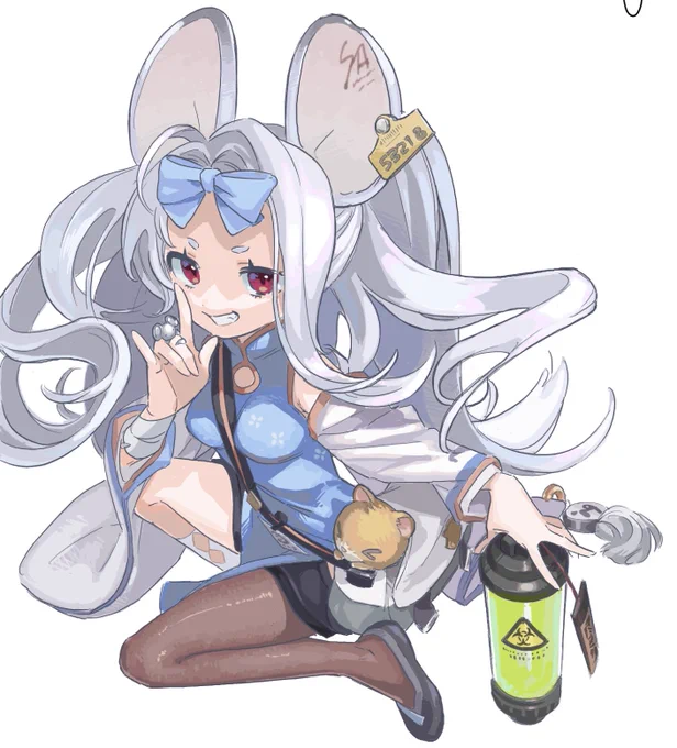 絵茶で描いたイオリとサヤ 
