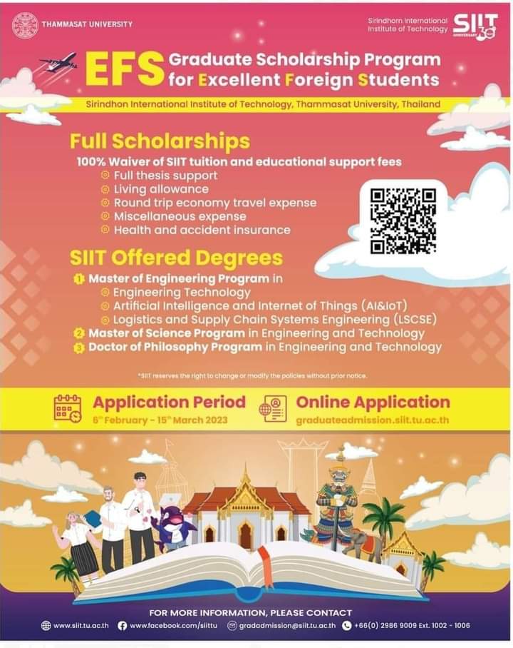 MDanishToor's tweet image. An Opportunity for Engineering students. Share this information with your buddies.
#Scholarships #enginee #Thailand #International #studnets