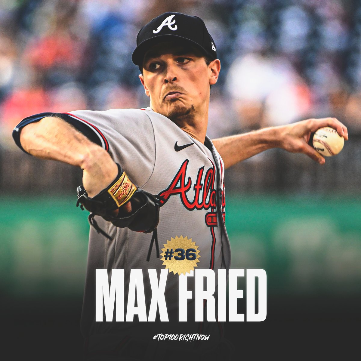 FanDuelSNBraves's tweet photo. The @Braves landed seven players in the annual #Top100RightNow rankings 📊

▪️Austin Riley 
▪️Ronald Acuña Jr.
▪️Max Fried
▪️Matt Olson
▪️Michael Harris II
▪️Spencer Strider
▪️Sean Murphy https://t.co/9wAvQayQuu