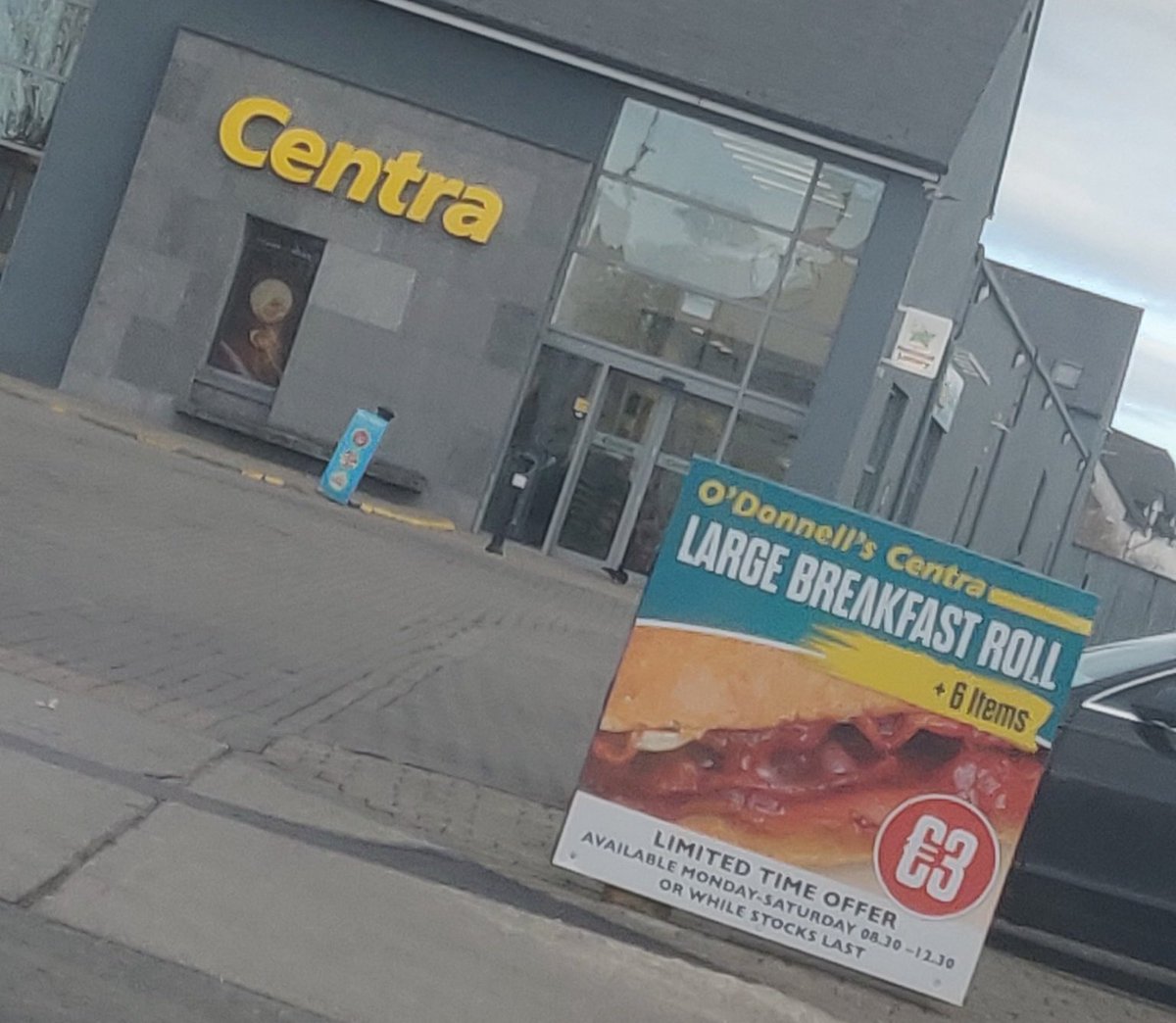 Crossmolina.
Spread the love for a cheap breakfast roll
Paid 6.25 for one in Ballinrobe.