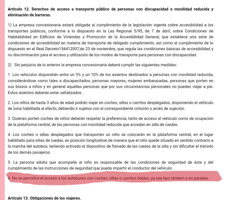 nati_martmen's tweet photo. @mitmagob Porqué se me deniega la entrada al transporte público y discrimina por tener un carrito gemelar? Que bien el transporte publico de Murcia https://t.co/3Pc43jC9yY