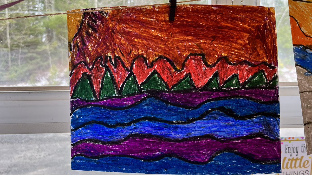 ms_cherasmith's tweet photo. We explored Arctic and Western landscapes of Canada through the artwork of Ted Harrison. Ss made connections to family and friends that have lived and worked in these areas. This inquiry sparked investigation into the climate and resources of these areas @SSRCE_NS @ssrsbpes https://t.co/ChW6eSFLW8