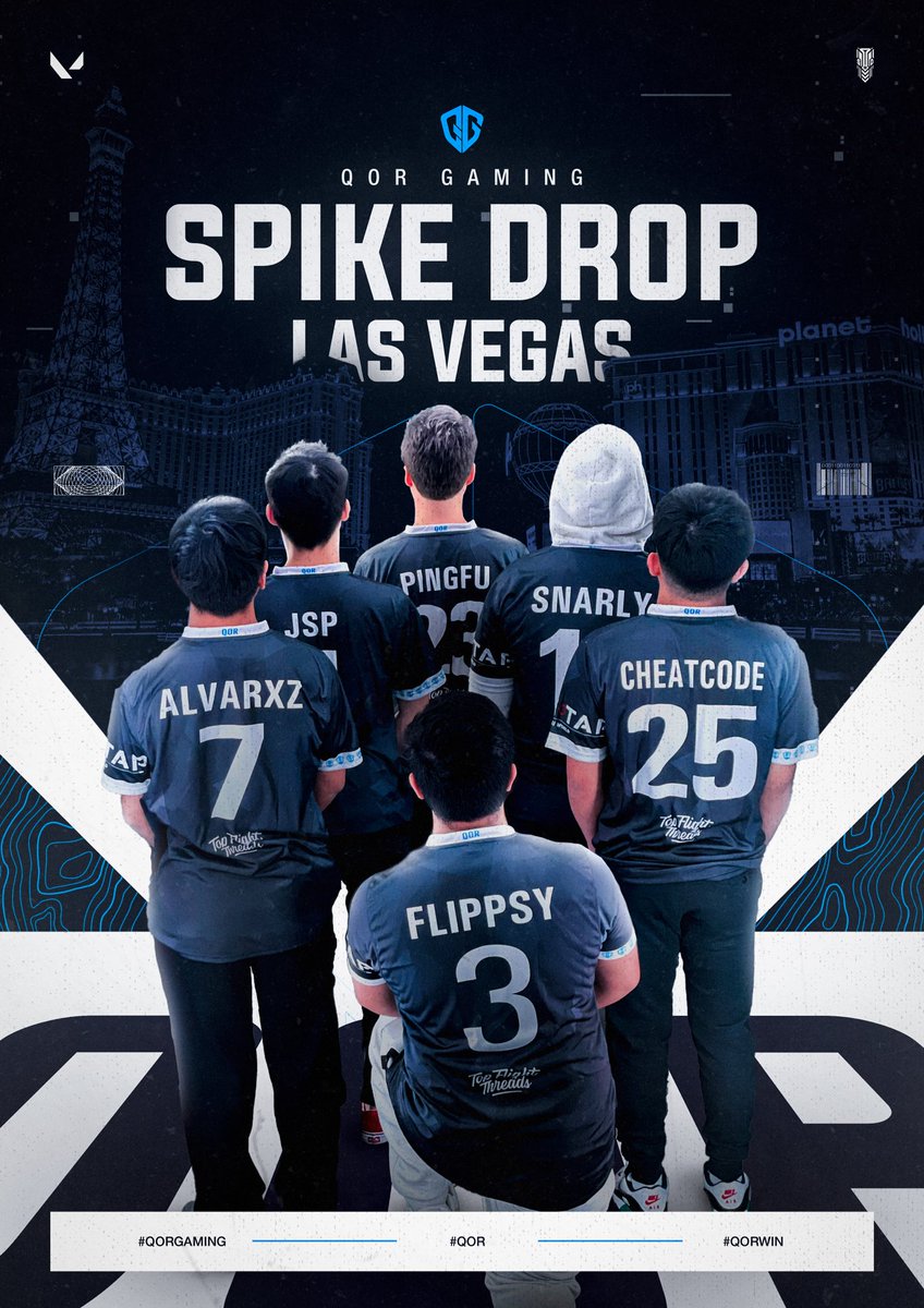 We’re coming in 🔥🔥 at <a href="/HyperXArena/">HyperX Arena Las Vegas</a> Spike Drop 10K LAN on Day 3 in semifinals against <a href="/OREsportteam/">OREsports</a> 

Watch the stream here as we play on stage: twitch.tv/videos/1749040…
Support the boys in the chat 💙💙

#QORWIN 
🧑‍🎨 @OsDesignsTW