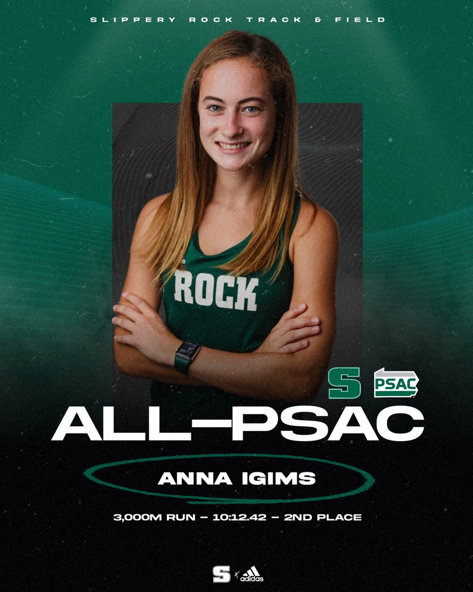 Rock_Athletics's tweet photo. WT&amp;F: Anna Igims scores in her third event of the weekend at the PSAC Championships, this time picking up an All-PSAC honor with a runner-up finish in the 3,000-meter run (10:12). Anna also scored in the 5K and mile. She raced 6 total miles in the last two days and scored 15 pts. https://t.co/Lfc8a21fgU