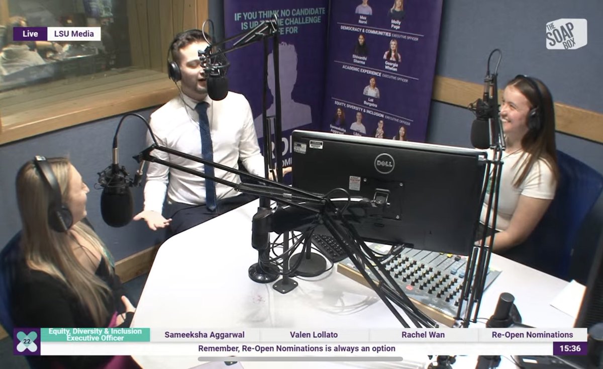 Soapbox: done ✅ unexpectedly became an LCR host today but absolutely loved it! Well done to all the candidates, Soapbox is never an easy feat 🤞🏻 roll on Thursday for results night. Well done <a href="/lsumedia/">LSU Media</a>!

Missed it? Watch here: youtube.com/live/3q2oHqVez…