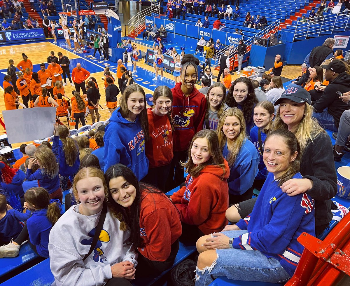 Enjoying some college hoops before we kick off Substate this week! Rock Chalk Jayhawk! ❤️💙