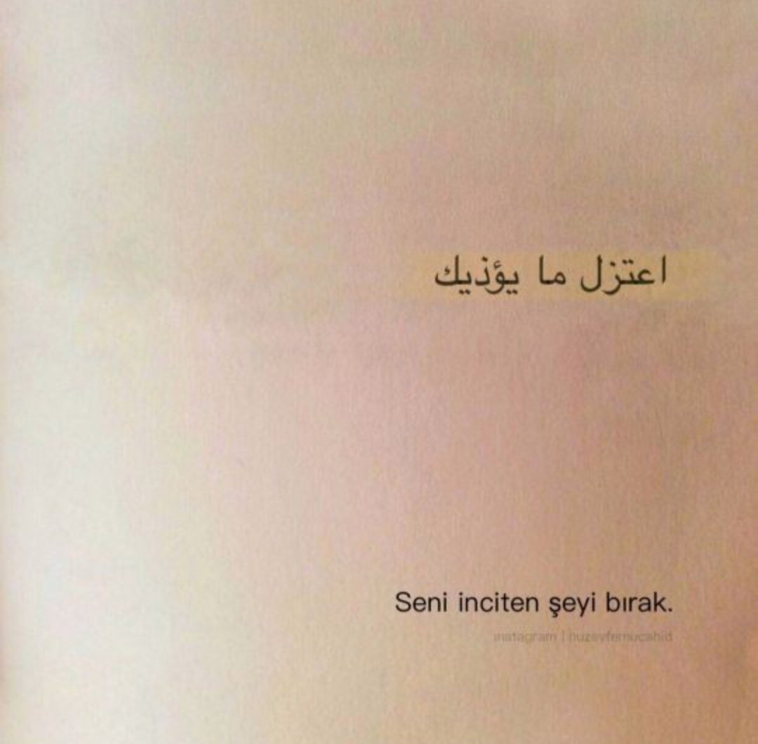 Seni inciten şeyi bırak.