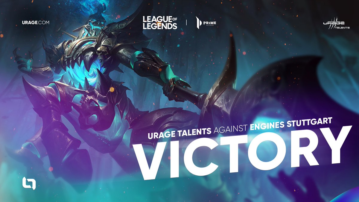 That's what we love to see! 😍  

The @urage_gaming Talents are back and win their first match of the split against <a href="/engines_stgt/">Engines Stuttgart e.V.</a>! 💪 

Good job everyone! 👏 

#ITSALLABOUTU | #LETSGODIV | #StraussPrimeLeague