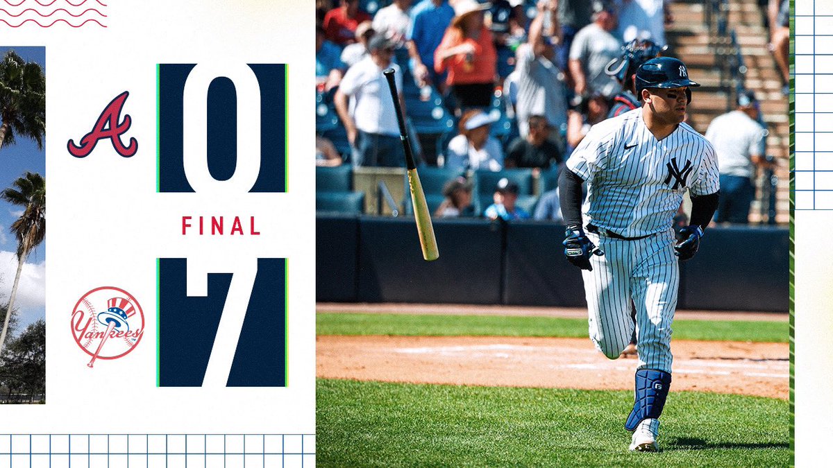 Yankees's tweet photo. Home Opener W ✅ https://t.co/oDQ0bWK3oC
