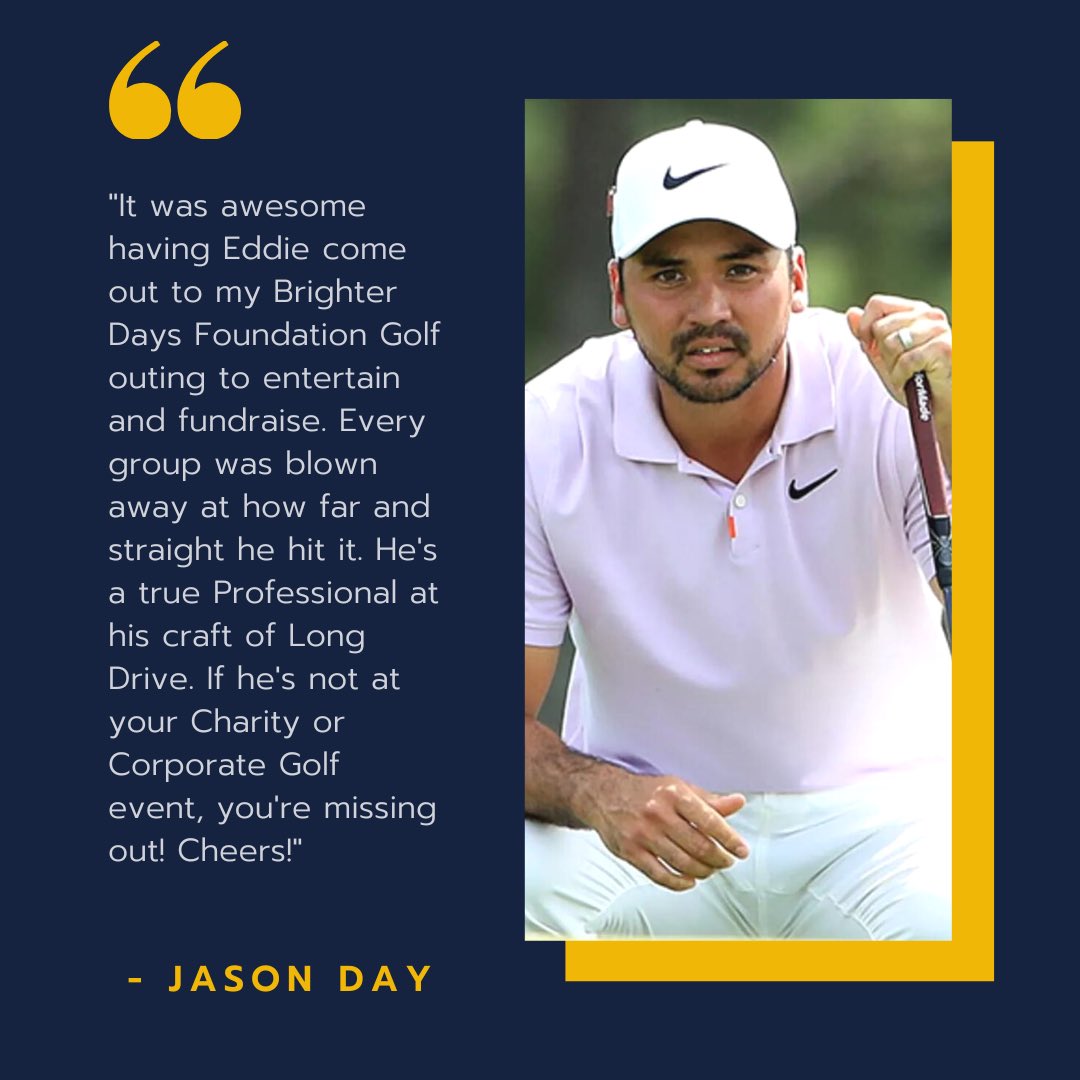 CorpGolfPros's tweet photo. Jason Day on having @FastEddie480 at his Charity Event. 🔥🔥🔥

#CorporateGolf #CorporateEvents #CharityGolf #GolfTournaments #BookAPro #PersonalProAm #GolfLessons #Learning #ProGolf #ProfessionalGolf #ProGolfer #ProfessionalGolfer #PlayWithAPro #GolfOutings #GolfOuting https://t.co/MSVc418hS5