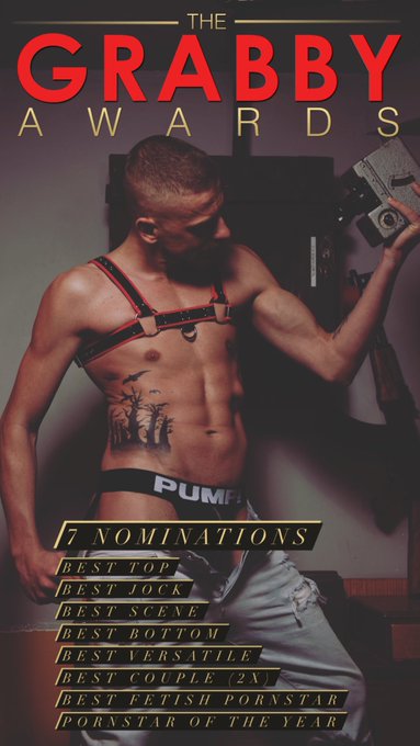 ?7 Nominations @GrabbysEurope 

Thank you to all the productions pornstars and the best man in my life