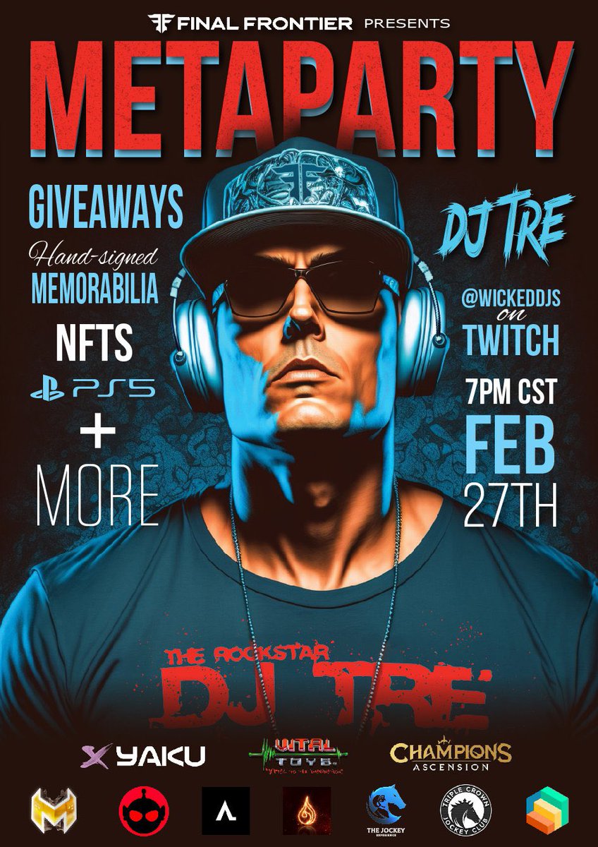 We’re hopping into a livestream party tomorrow with a bunch of friends! 

Tune in to win everything from a PS5 to some hand signed memorabilia from some of your favorite franchises 👀

7pm CST tomorrow at m.twitch.tv/wickeddjs