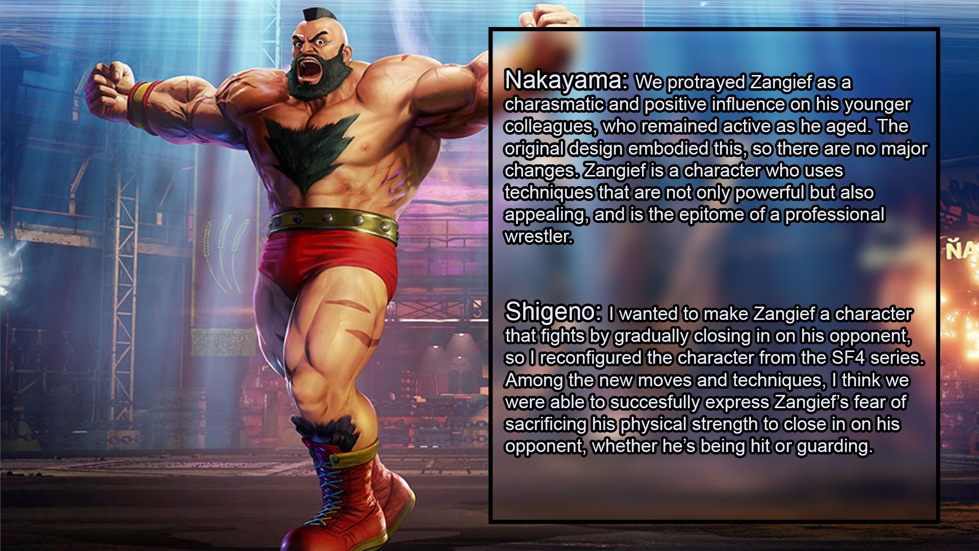 Zangief —  — Game Design