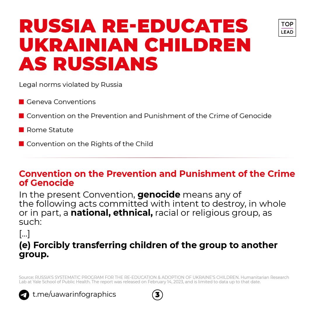 UaVoloshka's tweet image. #terrorussia
#stoprussia
@UN
@UNICEF
@ICRC
@amnesty
@Reuters
@CNN
#GenocideOfUkrainians
t.me/uawarinfograph…