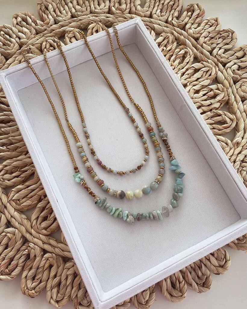 KinsleyArmelle's tweet image. Amazonite statement laying necklaces ✔️ #kinsleyarmelle #amazonitenecklace #naturalstonejewelry instagr.am/p/CpI4Qpovrn4/
