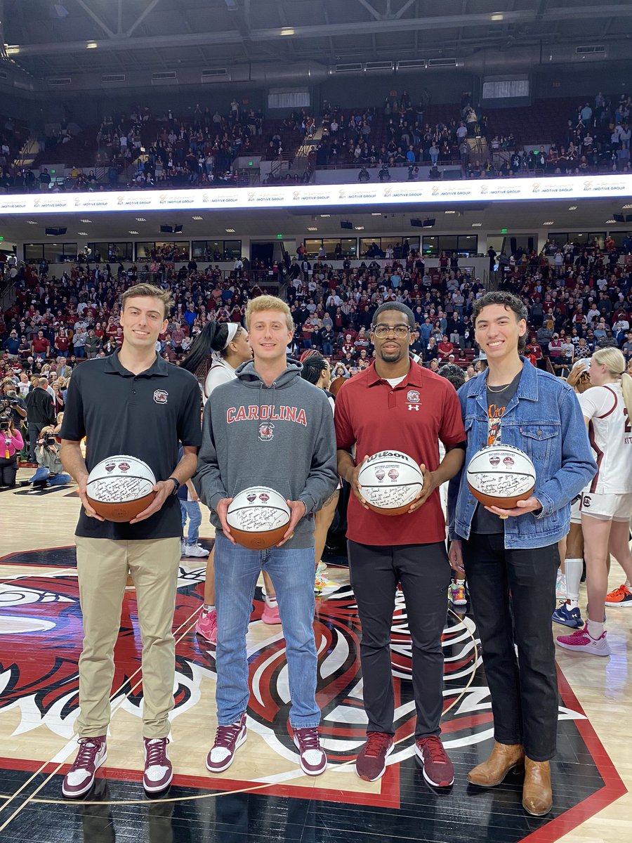 The Senior Highlighters!!!! 

Congrats to Davis, Spencer, Jarod, and John for being honored after the game today!!