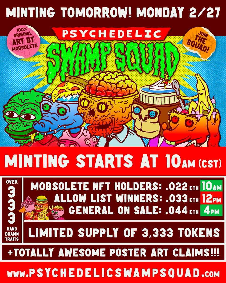 Psychedelic Swamp Squad tweet media