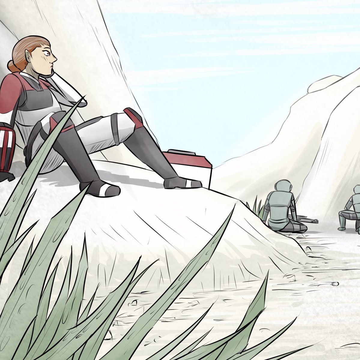 machiavelli33's tweet image. Ahoy @webcomicchat - this is Patrick Tsao here for @halfmancomic - a military sci-fi drama in the vein of BSG except with aliens instead of robots. Check it out at halfmancomic.com. Good to be here! #halfmancomic #webcomicchat