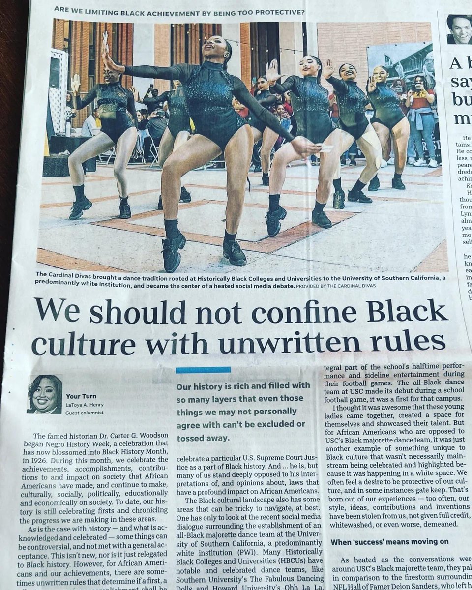 My brilliant Sands <a href="/latoyaishahenry/">LaToya A. Henry</a> wrote this piece in today's <a href="/freep/">Detroit Free Press</a> front page of the Opinion section.  You are THEE 💣 Sands. Enough being humble, it's time to make some noise! 📢 #Clarity #VISION
