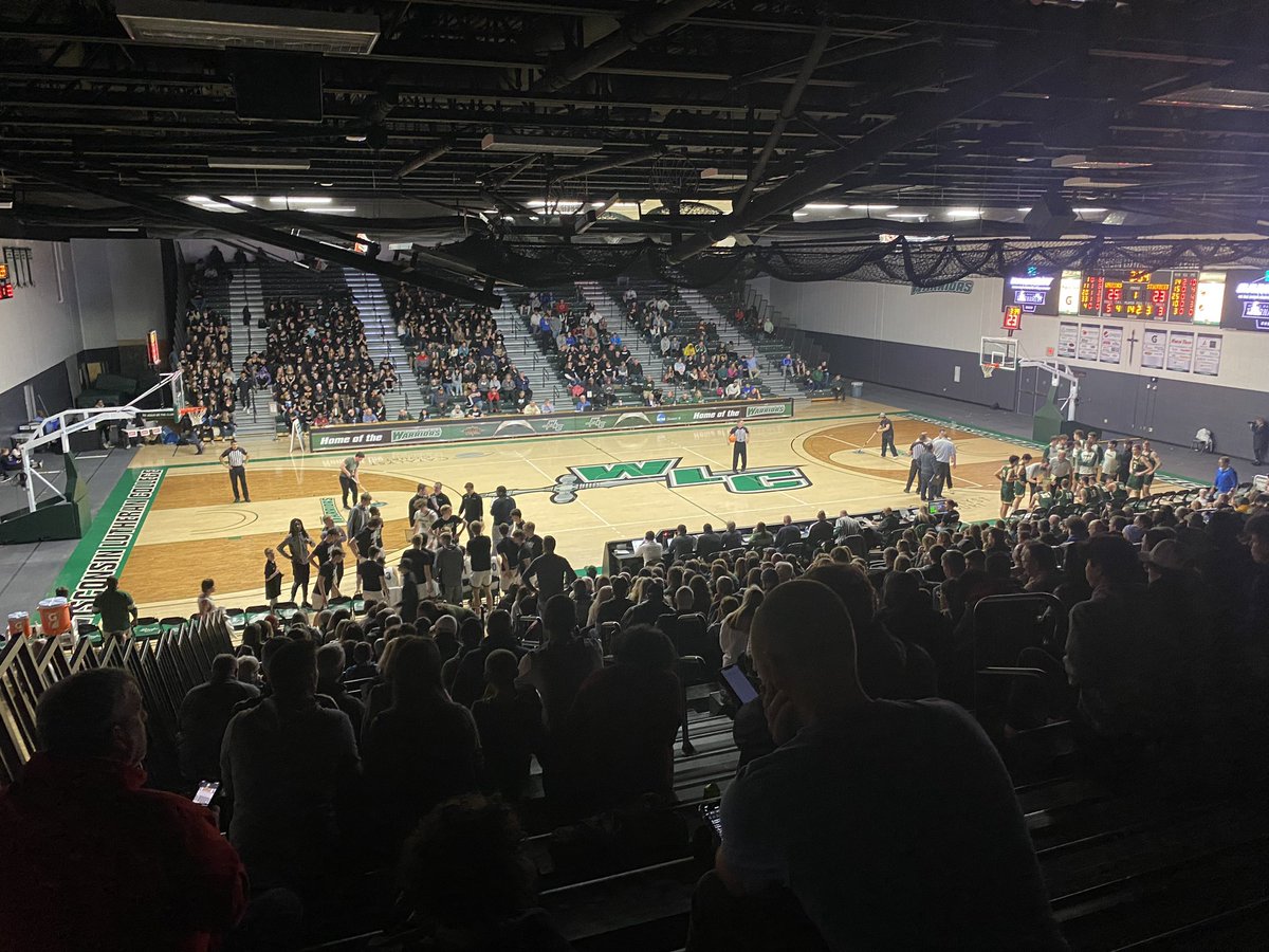 CoachTreadAWay's tweet image. Men’s Basketball Conference Championship Game. It’s good to see the football team showing up big for support in the student section!!!!!
#GoWarriors #FutureWarriors
@WLC_Football