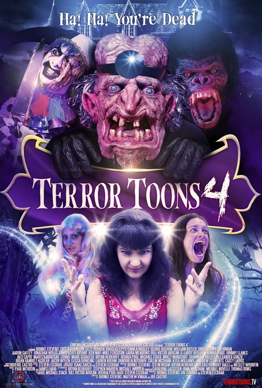 Whether or not you’ve watched the first 3 Terror Toons movies, this wild new anthology sequel, starring iconic scream queens Brinke Stevens & Linnea Quigley is essential viewing especially if you like your horror with plenty of camp value. We can’t wait to screen Terror Toons 4!