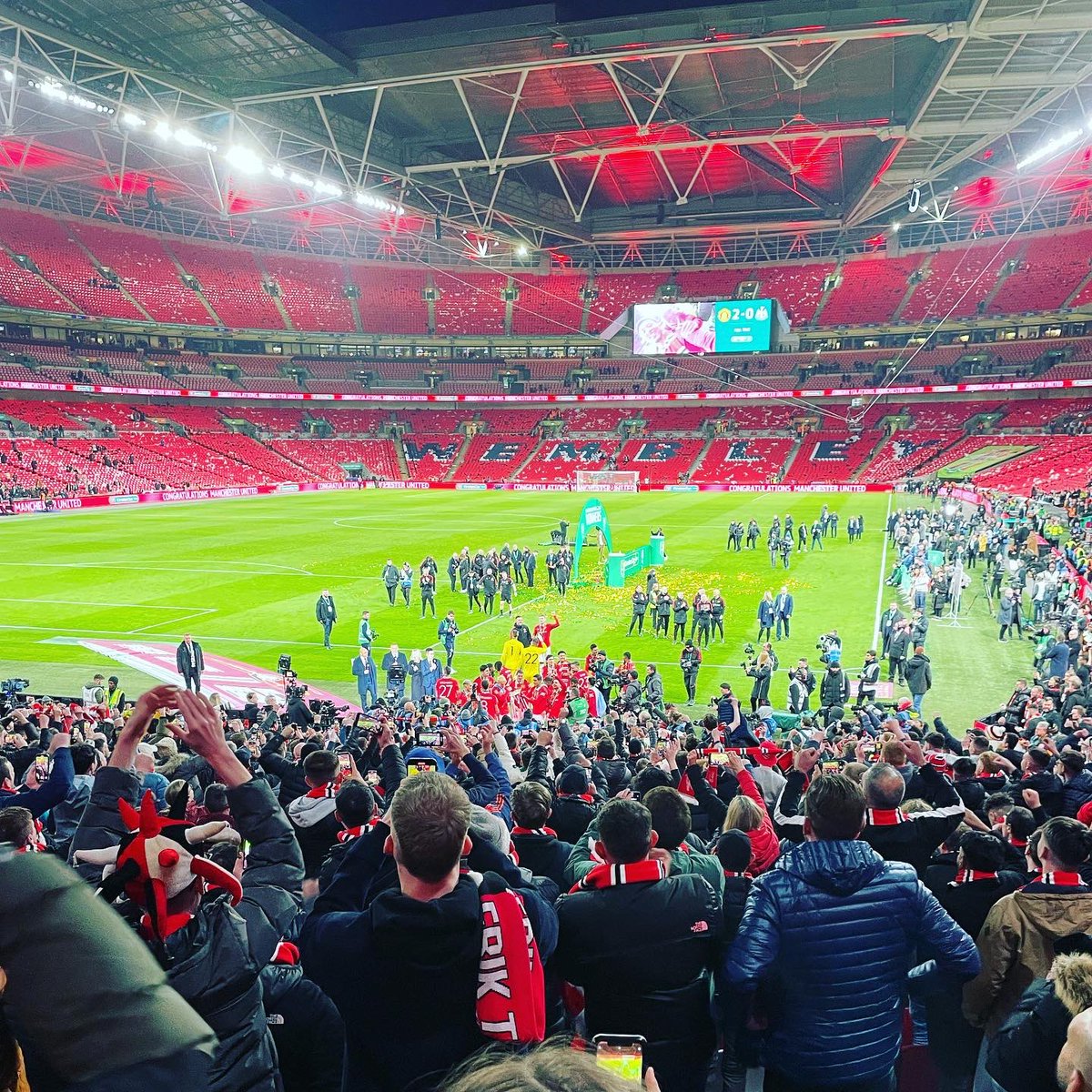heresjonnyp's tweet photo. As the reds go marching on, on, on 🏆 https://t.co/eAdGsOmYLW