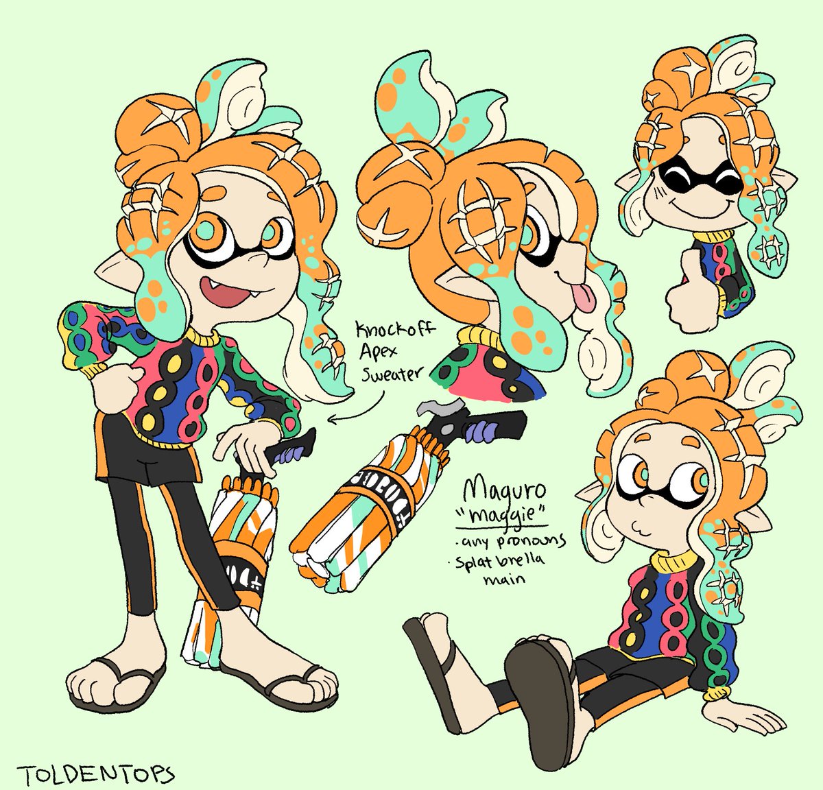 「Splatoon ocs sillies :]#splatoon #splato」|🐙🦑👁️one-eyed Guy enjoyer👁️ comms openのイラスト