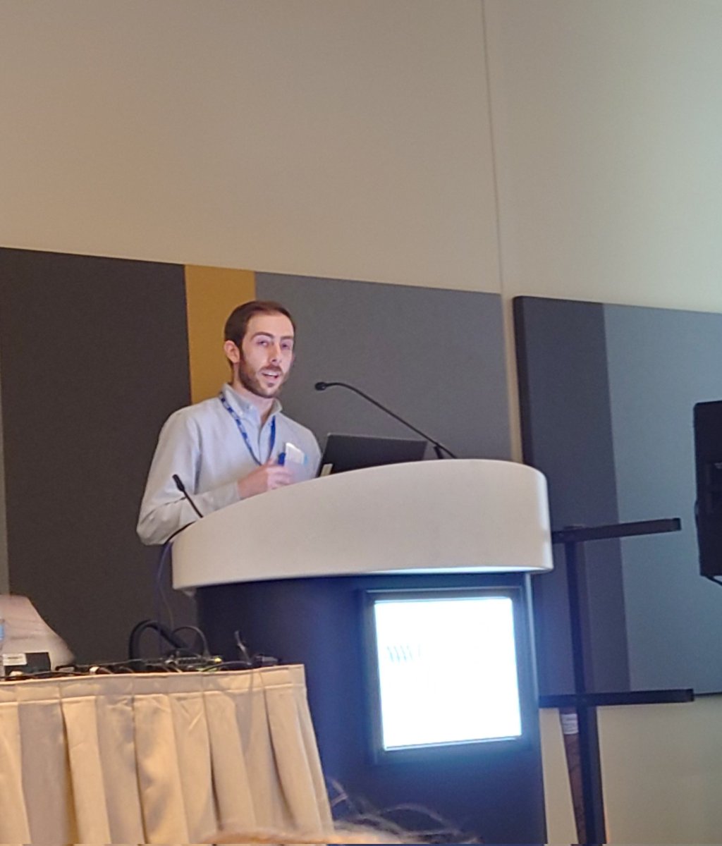 Today, Mike Golding, the research coordinator in our lab, delivered an elegant presentation about normative data for #foodallergy anxiety at the #aaaai