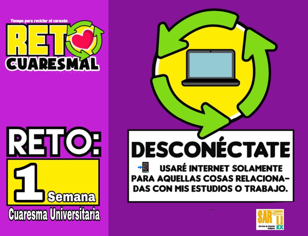 PUcaceres's tweet photo. *1 SEMANA RETO* 
Te propongo el reto para vivir esta semana primera de cuaresma que te ayude a vivir mejor este tiempo fuerte.
Ánimo y confía https://t.co/FZPyjeZ9XS